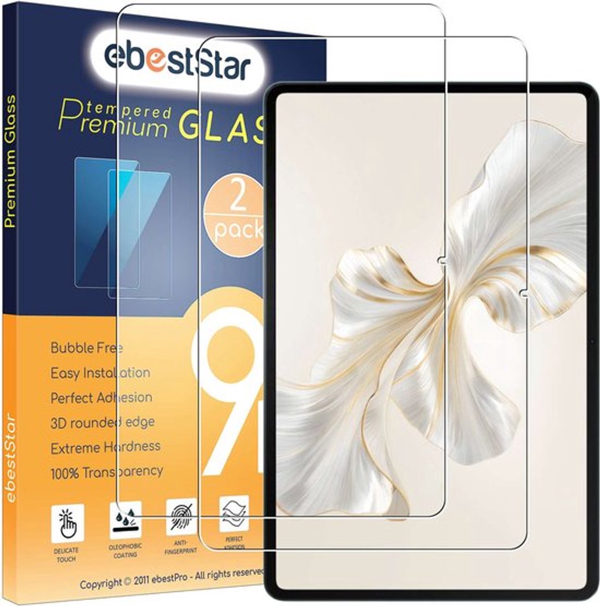 ebestStar - {2 Stuks} Gehard glas geschikt voor Honor Pad 9, Screen Protector Cover, Schermbeschermer Tempered Glass