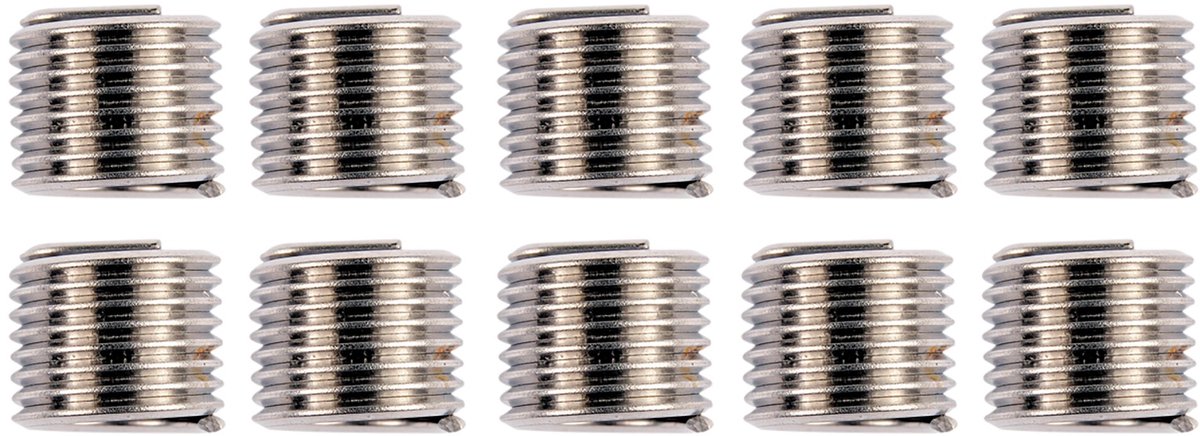 YATO Professionele RVS Draadreparatie Inserts M5x 0.8 x 6.7mm – Spiraalvormige Schroefdraadvervangers – RVS – Set voor Schroefdraadherstel – Slijtvast & Corrosiebestendig