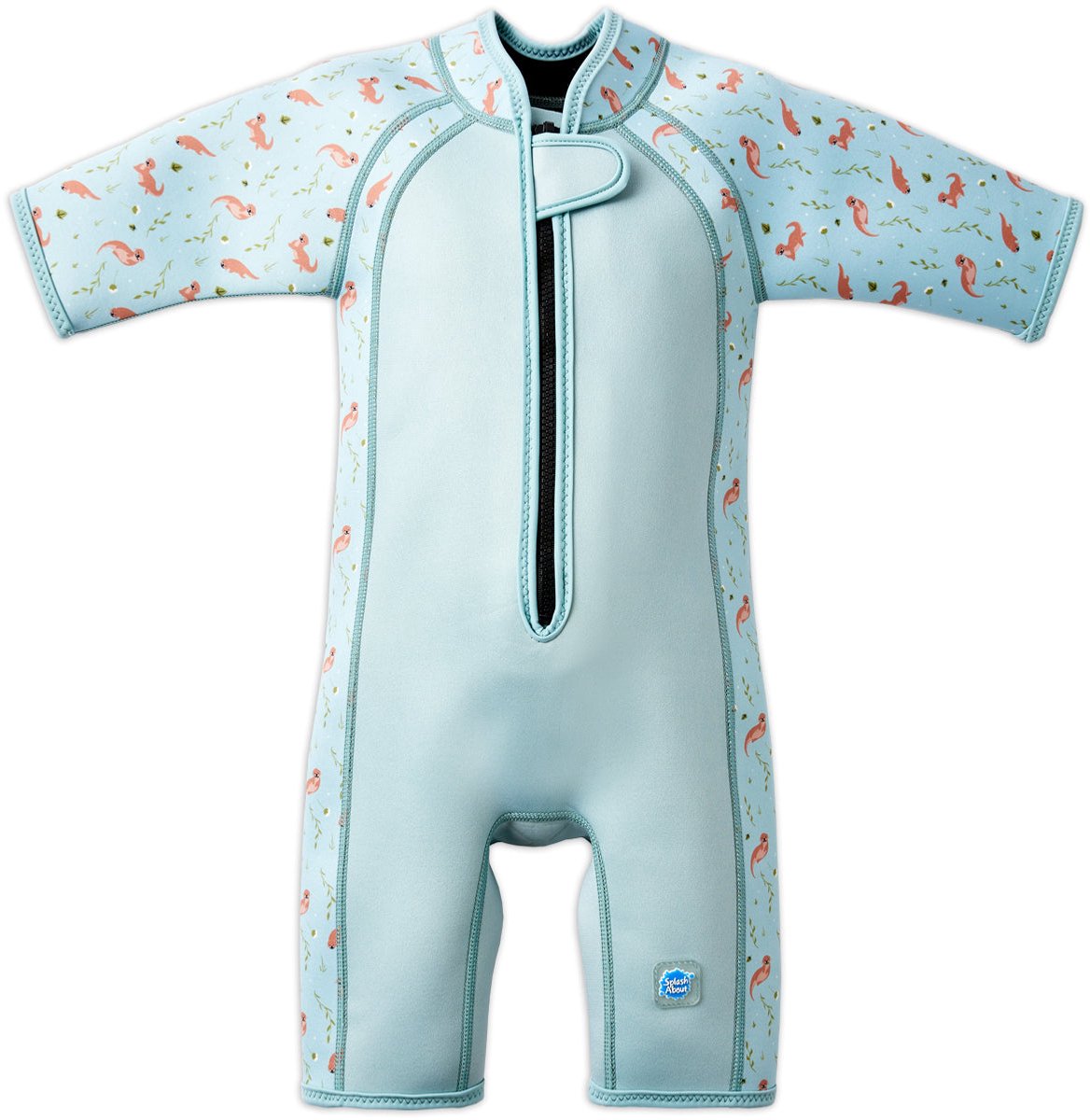 Splash About Kinder Shortie Wetsuit, Playful Otters, 2-4 jaar– Neopreen Zwempak voor Zwembad en Strand