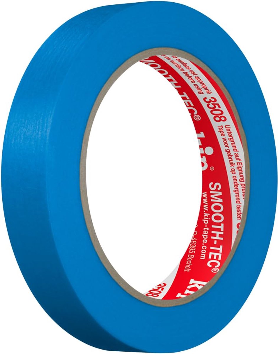 SnelShoppen - Kip Smooth-Tec 3508 Schildertape 18mm x 50m, UV-bestendig, scherpte kleurgrenzen, washi tape voor binnen en buiten, 80°C
