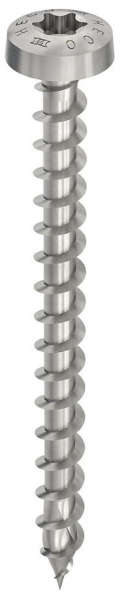 HECO TOPIX-Plus spaanplaatschroef 4x20mm - cilinderkop - RVS - voldraad - T20 - 61982 (Per 200 stuks)
