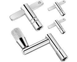 Set van 4 Drum Sleutels voor Percussie, Geschikt voor Tuning van Drums en Muziekinstrumenten, Metaal Drum Key voor Professioneel Gebruik