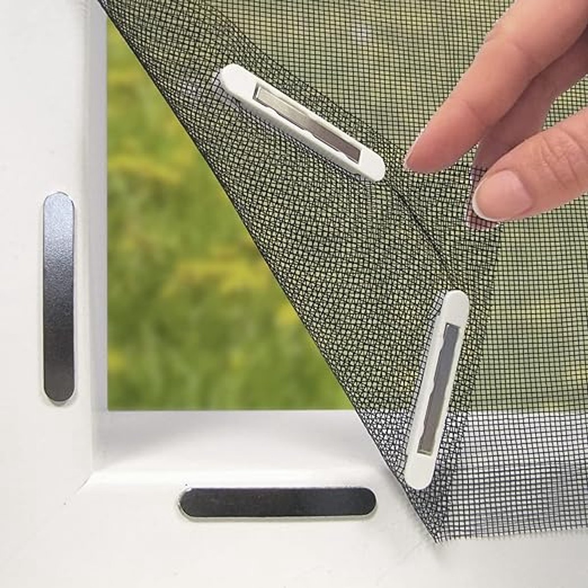 Magnetisch Muggenscherm - Raamhor Magnetisch - Raamhor - Zelfklevend Muggenscherm - Herbruikbaar - Anti Muggen/Insecten - Inkortbaar - Geschikt voor alle ramen- zwart