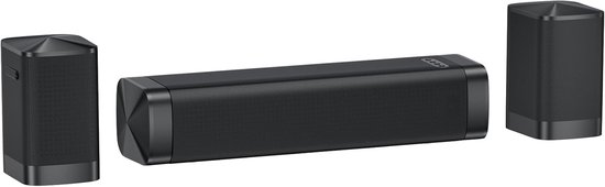 Afneembare Soundbar - 3-in-1 Speaker - Tv Geluid Verbeteren - 110 Watt Vermogen - Niet gespecificeerd - Zwart — afbeelding 2