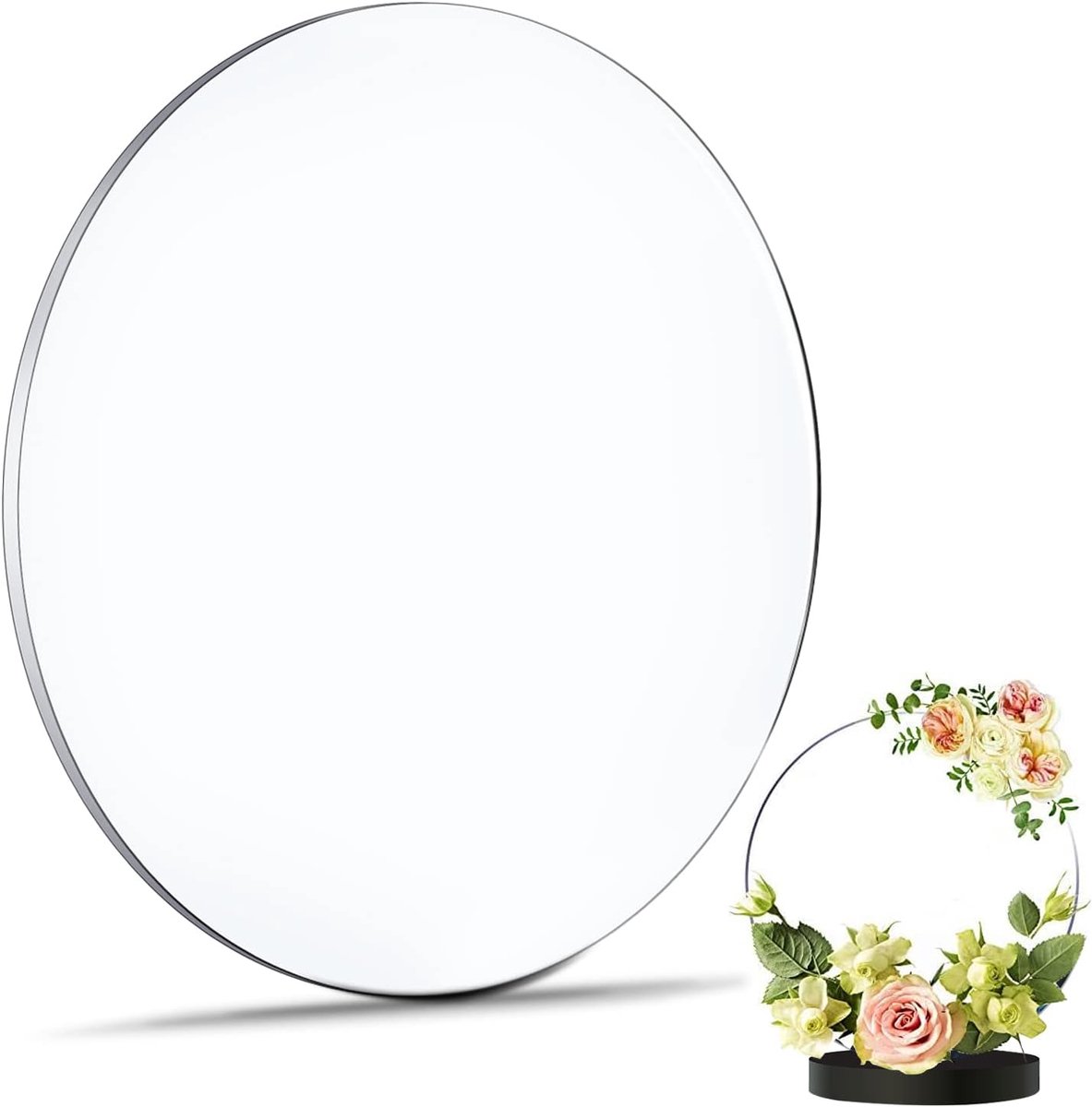 SnelShoppen - Acrylglas Plexiglas Panelen 200 mm Rond Transparant Acrylblad 4 mm Dikte Disc Helder voor DIY Creatieve Projecten, Bordjes, Fotolijsten