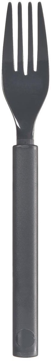 Duni kunststof vorken Granite 18cm - herbruikbaar bestek 6 stuks.