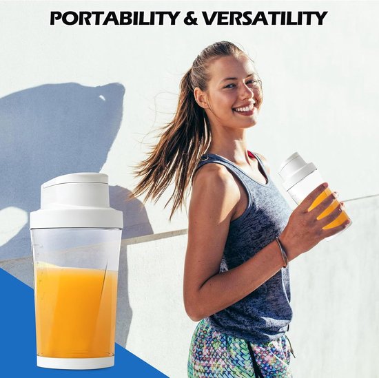 Smoothie Maker - Mini Blender - Gezonde Drankjes Maken - 6 RVS Bladen - 700ml Capaciteit - Transparant — afbeelding 4
