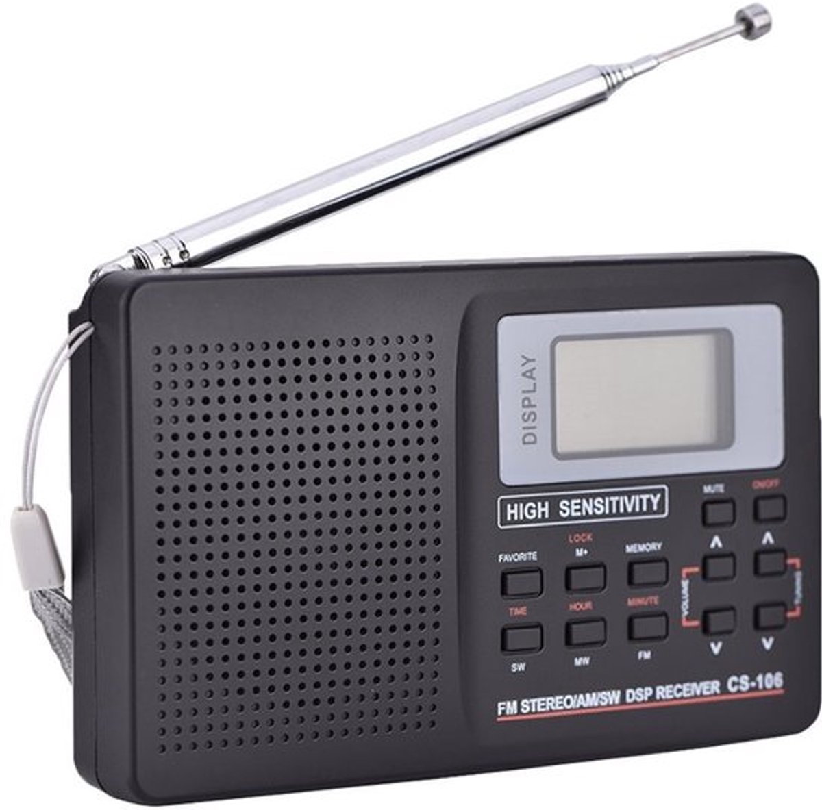 Compact radio met FM, AM en TV ontvangst
