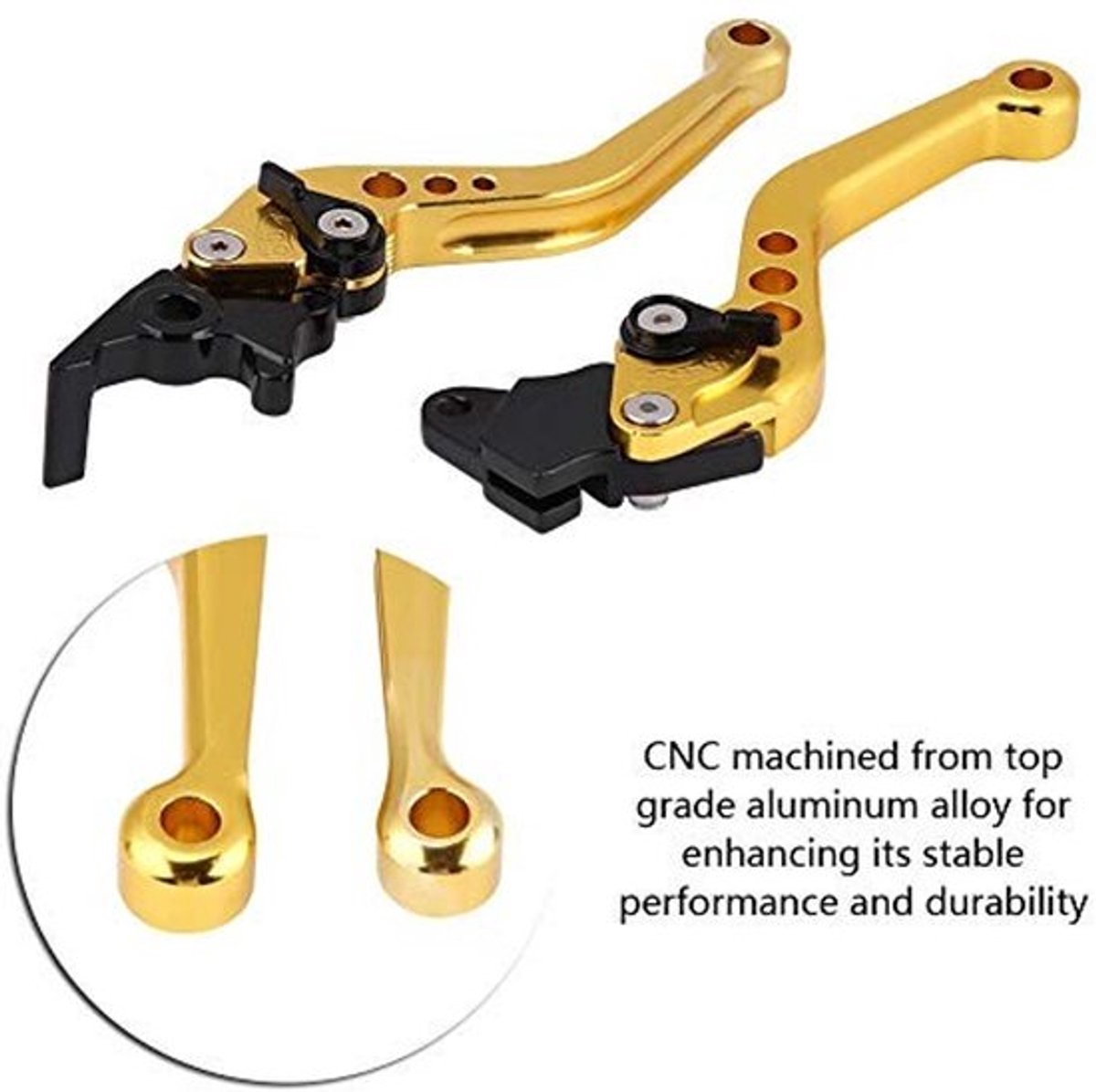 Dailygoody Aluminium Motor Embrague - Universele Remhandgreep - Geel - Hoge
