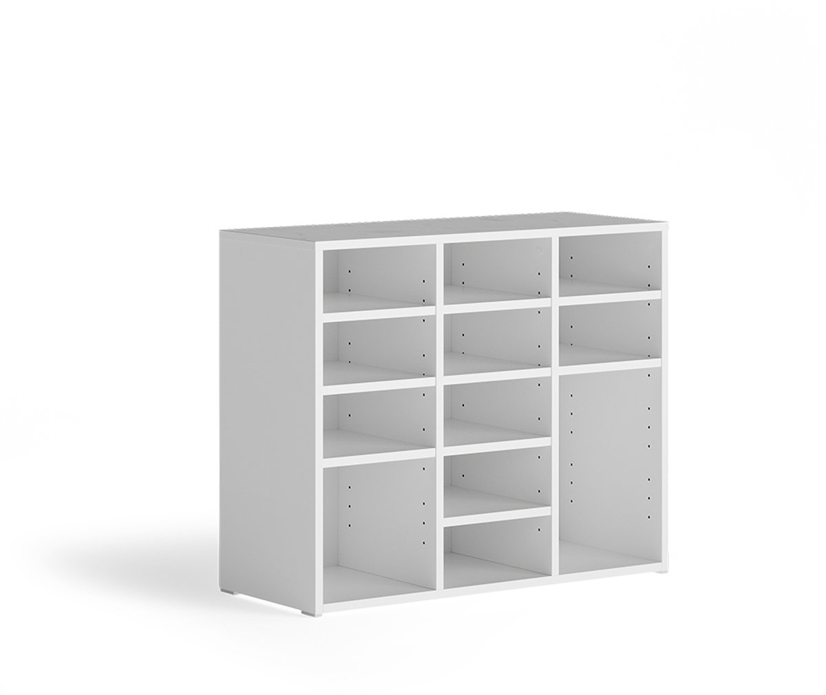 Vicco schoenenkast Lysander, Wit, 78.6 x 65.5 cm Met 12 open vakken