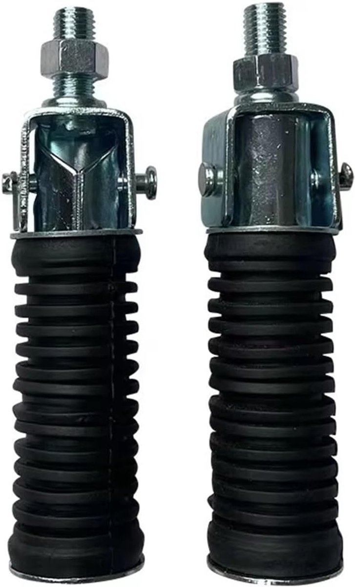 Motor Achter Passagier Voetsteunen - Motorfiets Voetsteunen - Motorrijden Comfort - Antislip Technologie - 10mm Draad - Zwart
