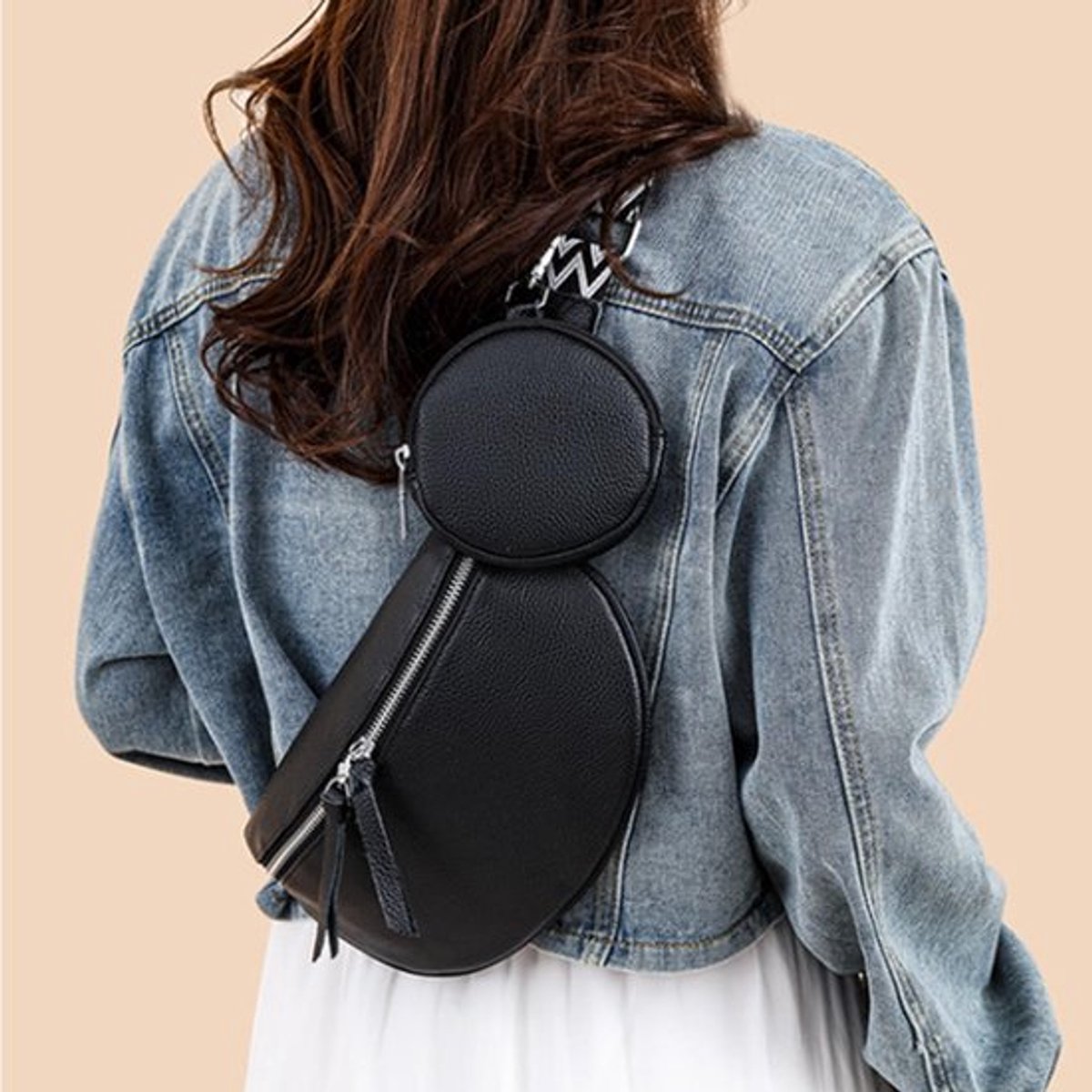Solidchoice - Dailygoody - Vegan PU Leren Heuptas Set voor Dames - Crossbody Tas +