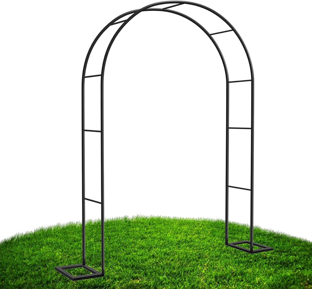 Metalen tuinboog - Prieel decoratie - Bruiloft versieren - Weerbestendige coating - 160 x 220 cm - Roze
