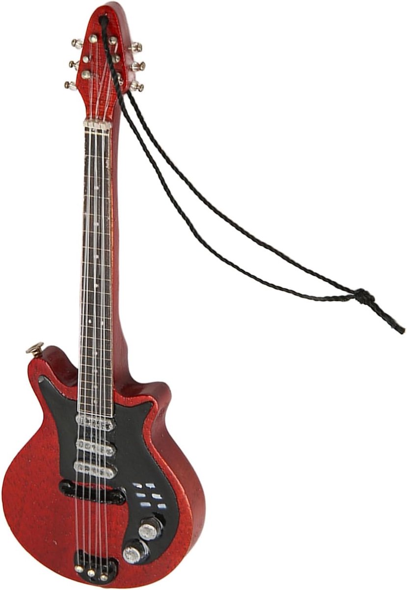 Houten Gitaar Model - Miniatuur Decoratie - Huisdecoratie - Massief Hout - 16 cm - Niet gespecificeerd