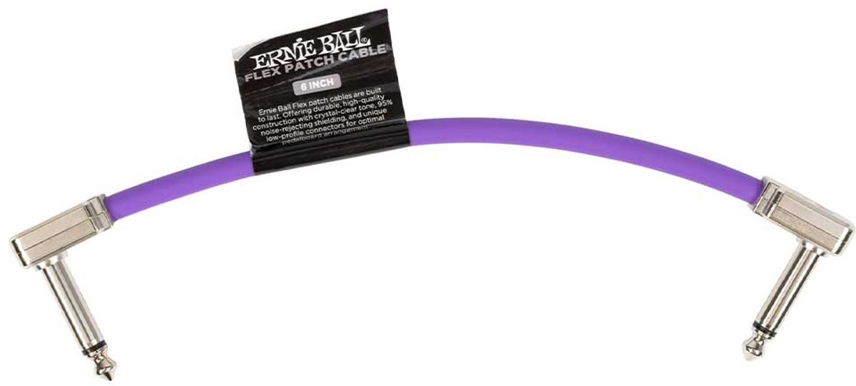 Ernie Ball 6447 Flex Patch Purple patchkabel 15 cm