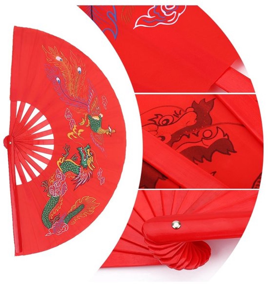 Handgevouwen Tai Chi Fan - Chinese ventilator