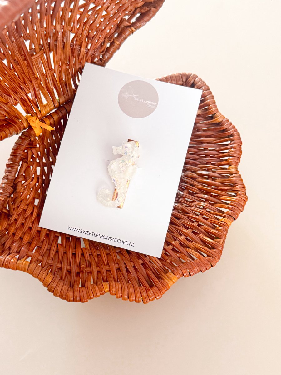 Haarspeldje Zeepaardje - Alligator Haarspeldje - Haarspeldjes voor Meisjes & Kinderen - Haaraccessoires voor Peuters & Kleuters - Verjaardagscadeau