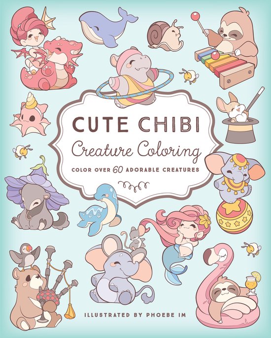 Cute Chibi Creature Coloring - cover
