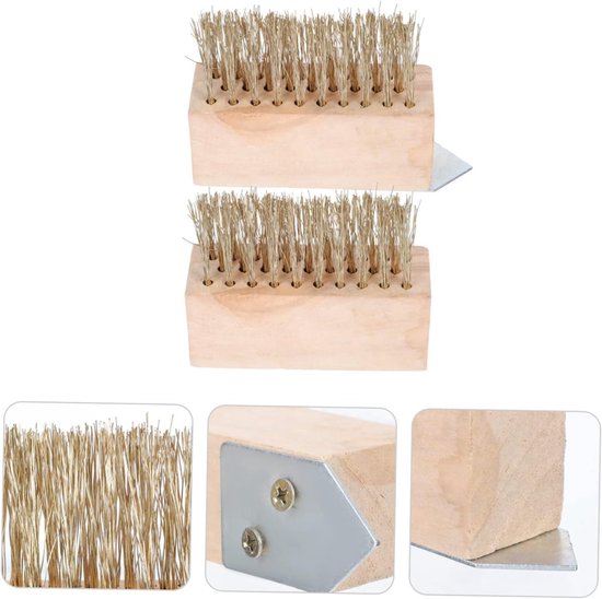 Onkruid Borstel Set - Tegel Schraper - Tuin Schoonmaken - Antislip Handvat - 2 Stuks - Diverse Kleuren — afbeelding 5