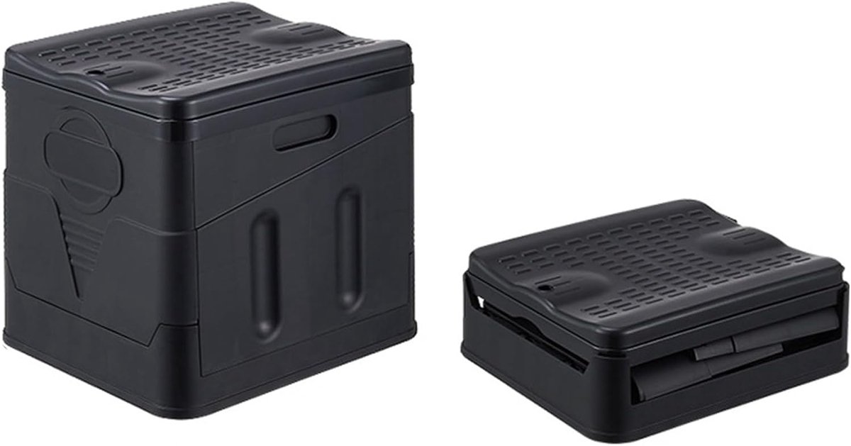 Draagbaar Toilet - Klaptoilet Kampeertoilet - Buitenactiviteiten - Stabiel ABS Plastic - 300 lbs - Zwart