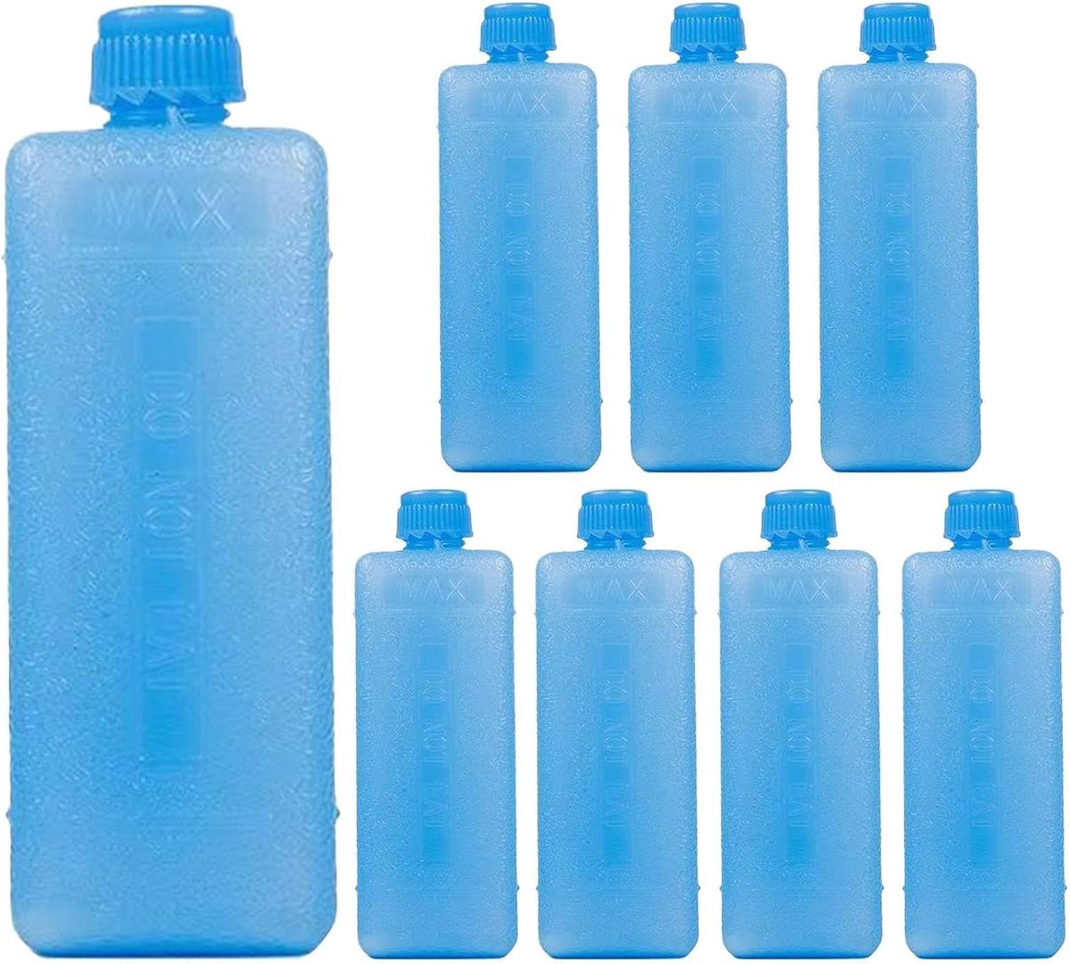 Vriesblokken Set - Herbruikbare Koelpacks - Koelbox Vullen - Lange Koelduur - 8 Stuks - Wit