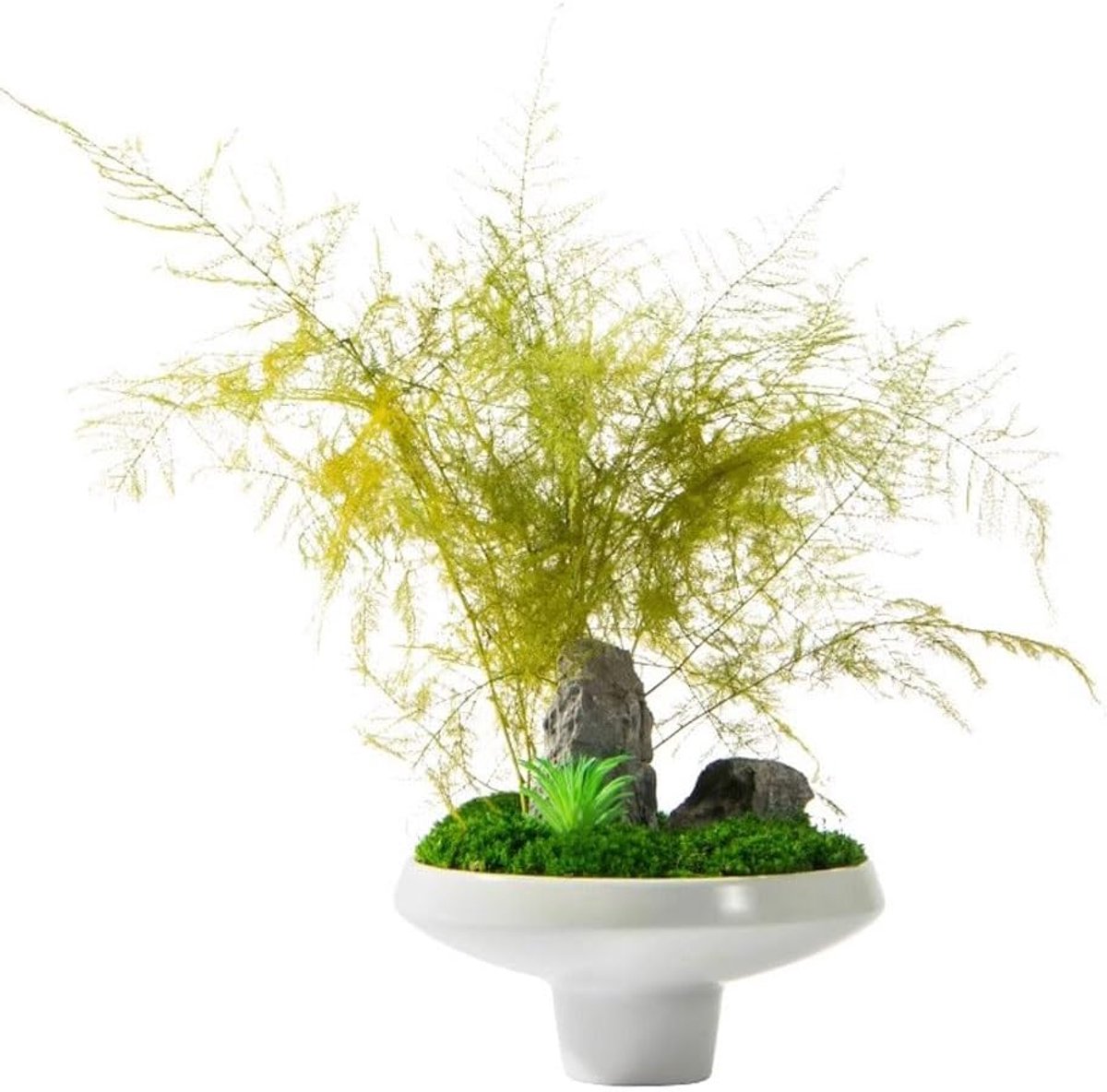 Nep Bonsaiboom - Groene Plant - Binnenhuis Decoratie - Onderhoudsvrij - 21x44cm - Groen