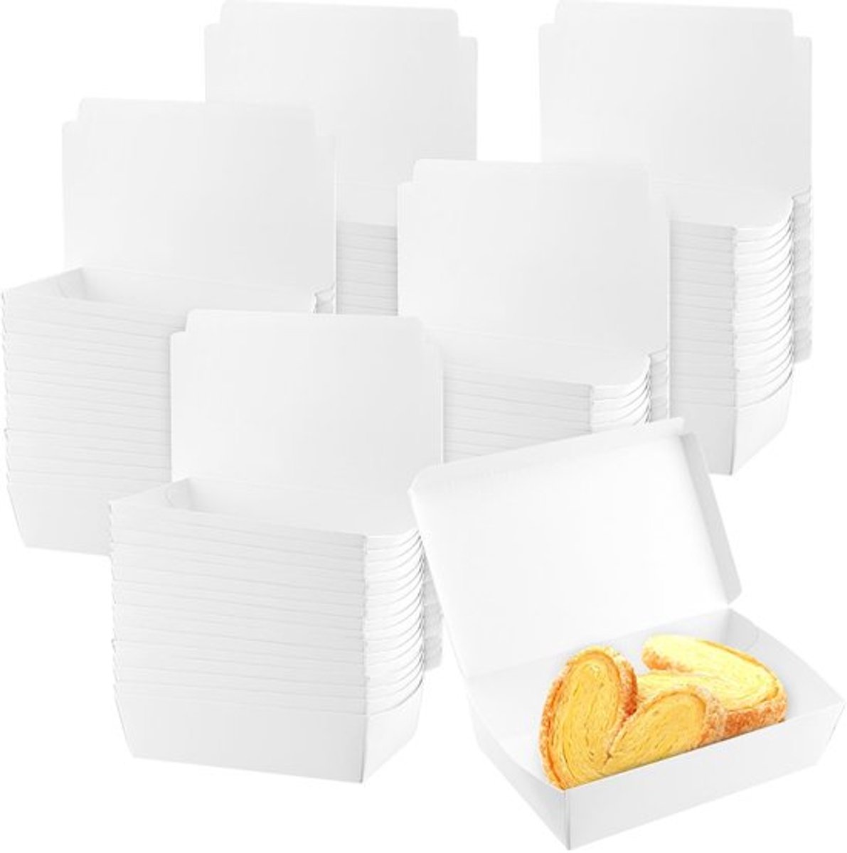 100 pak cake slice boxes - veilig en handig