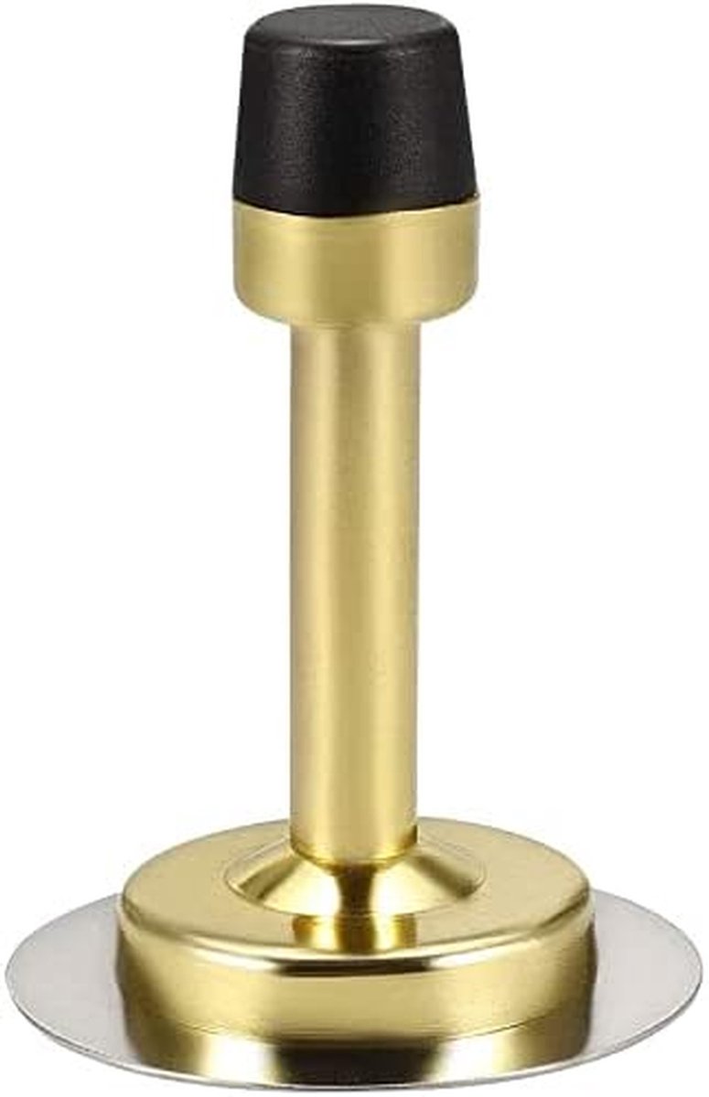 Deurstopper - Deurstops Deurhouder - Muren Beschermen - Rubberen Bumper - 77 mm - Goudkleurig
