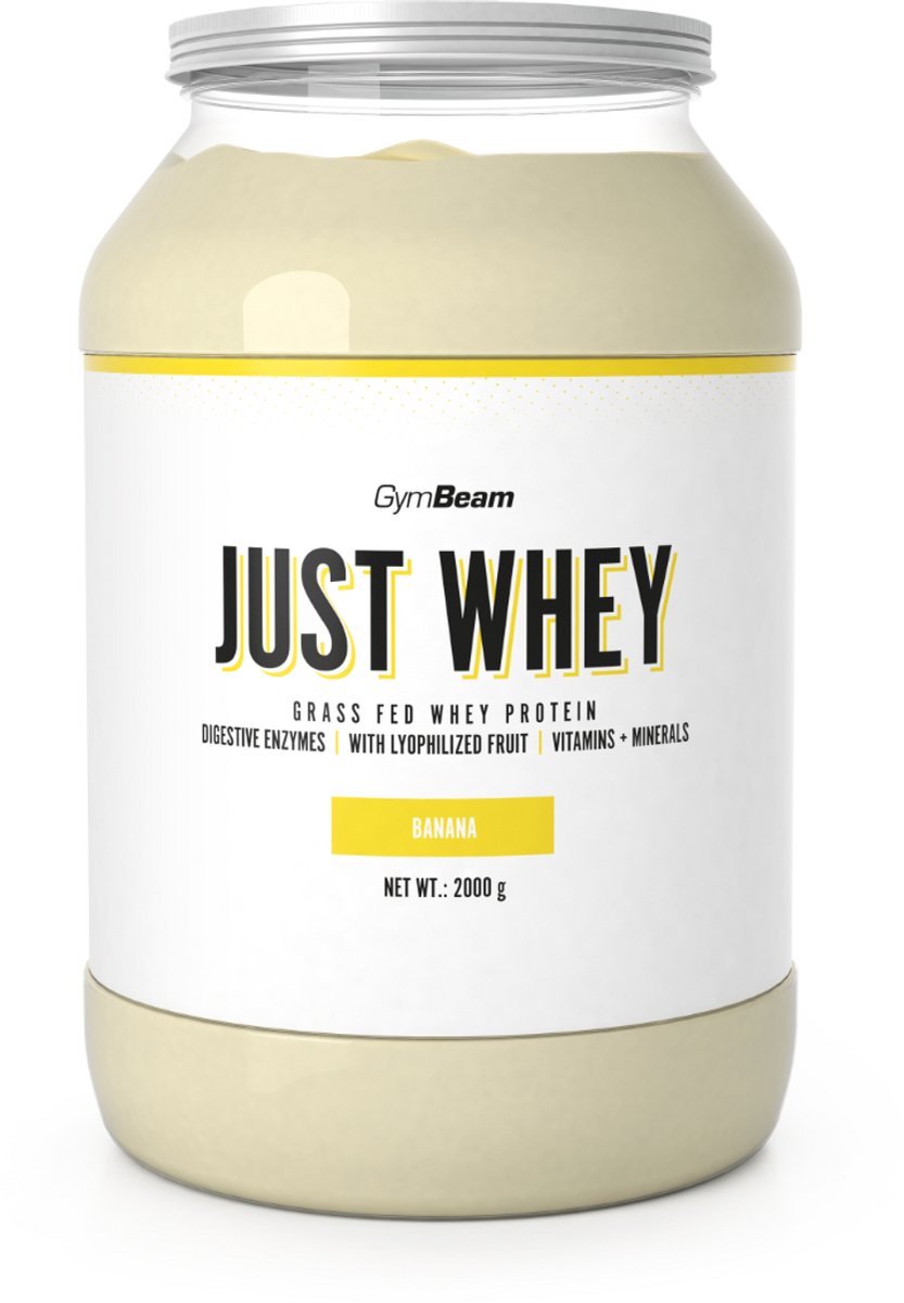 GymBeam Just Whey Proteïne - Banaan - Whey Proteïne Blend - Eiwitpoeder - 2000 gram (67 servings)