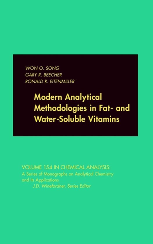 Modern Analytical Methodologies in Fat- and Water-Soluble Vi ... - cover