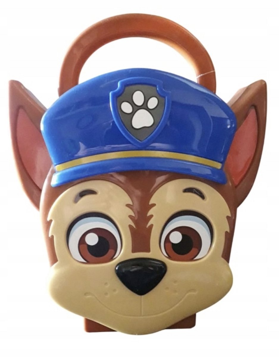 Paw Patrol Chase Kleiset 14-delig – Boetseerklei Set met Meeneemkoffertje – 3x Klei, 9x Vormpjes en 1 Roller – Creatief Speelgoed voor Kinderen