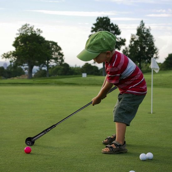 Golf Swing Trainer - Golfhulp Correctie - Swing Verbeteren - Automatische Rebound - 80 cm - Zwart van GOLF — afbeelding 4