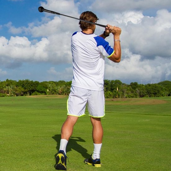 Golf Swing Trainer - Golfhulp Correctie - Swing Verbeteren - Automatische Rebound - 80 cm - Zwart van GOLF — afbeelding 2