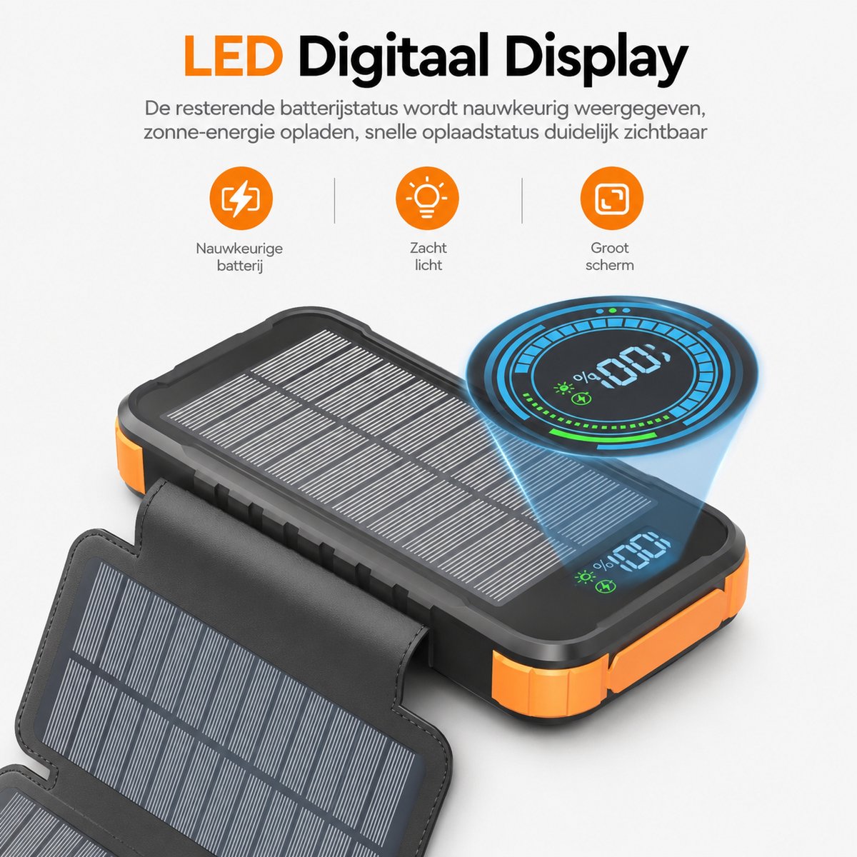 Sounix Powerbank Zonne-energie - Solar - afbeelding 3