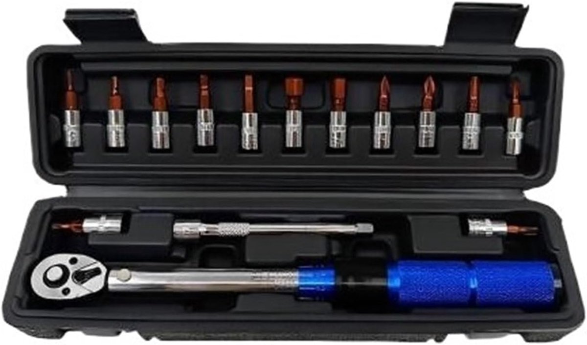 Momentsleutel Set - Koppel Tool Kit - Nauwkeurig Aandraaien - Verstelbaar Ratelontwerp - 2-24 Nm - One Color