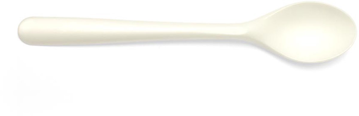 Conpax Folia dessertlepel | herbruikbaar | uit CPLA | 14 | 5 cm | wit | pak van 50 stuks