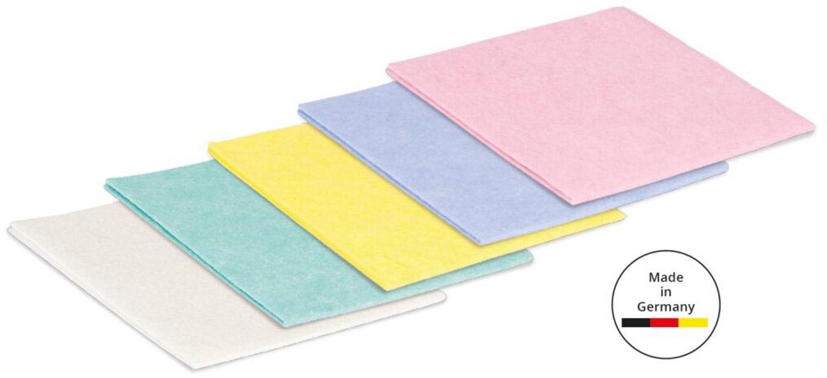 Aqualine universele huishouddoekjes ft 38 x 38 cm | geassorteerde kleuren | pak van 6 stuks