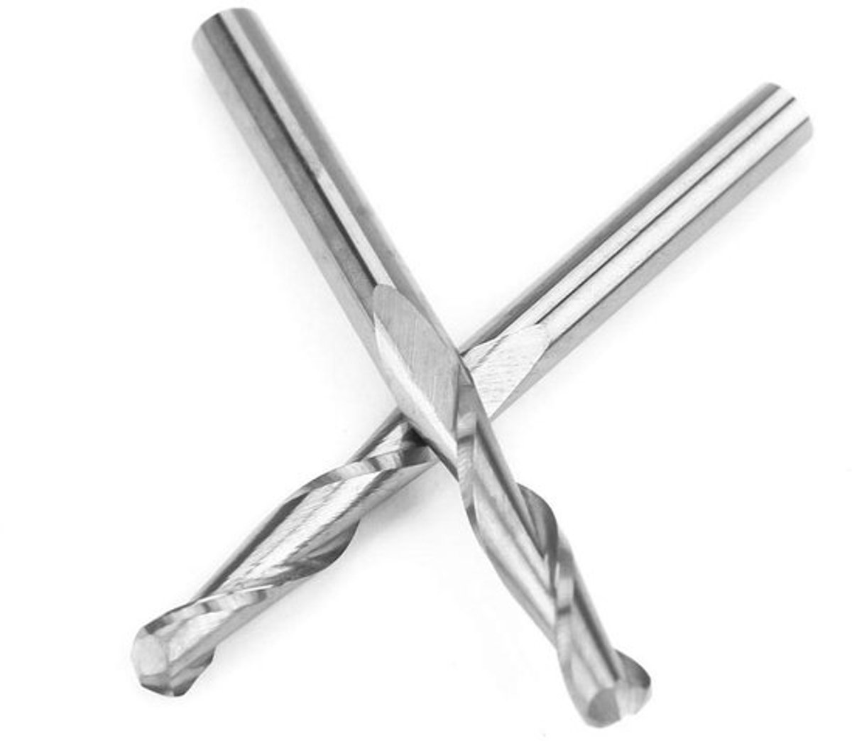 Dailygoods- Frezen 10 Stuks - Dubbele Fluit - Carbide CNC Bits - Snijden/Graveren