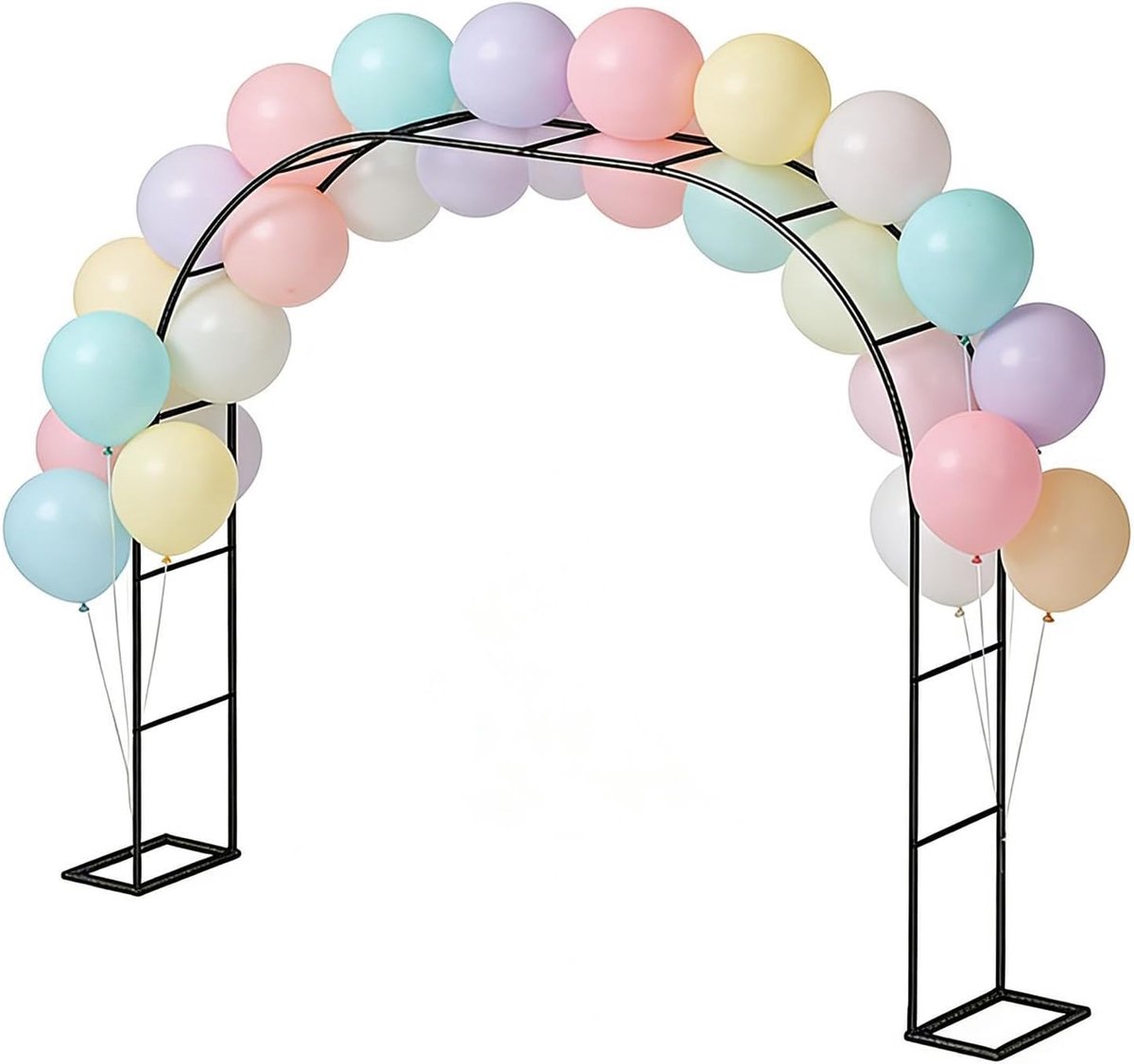 Tuinboog Metaal - Decoratieve Boog - Bruiloft Decoratie - Weerbestendig - 172 x 240 cm - Zwart