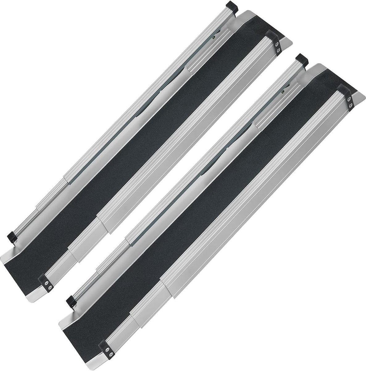 Rolstoeloprijplaten - Mobiele hellingen - Toegankelijkheid creëren - Telescopisch en opvouwbaar - 15 meter - Aluminium
