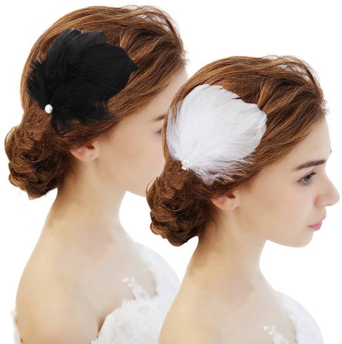 Inovra Plus - Veren Haarspelden Set met Parels voor Vrouwen en Meisjes - Wit en