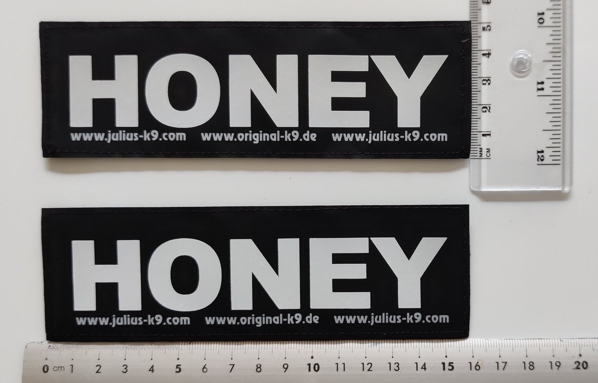 Set Labels voor Powerharness - Large tekst: HONEY