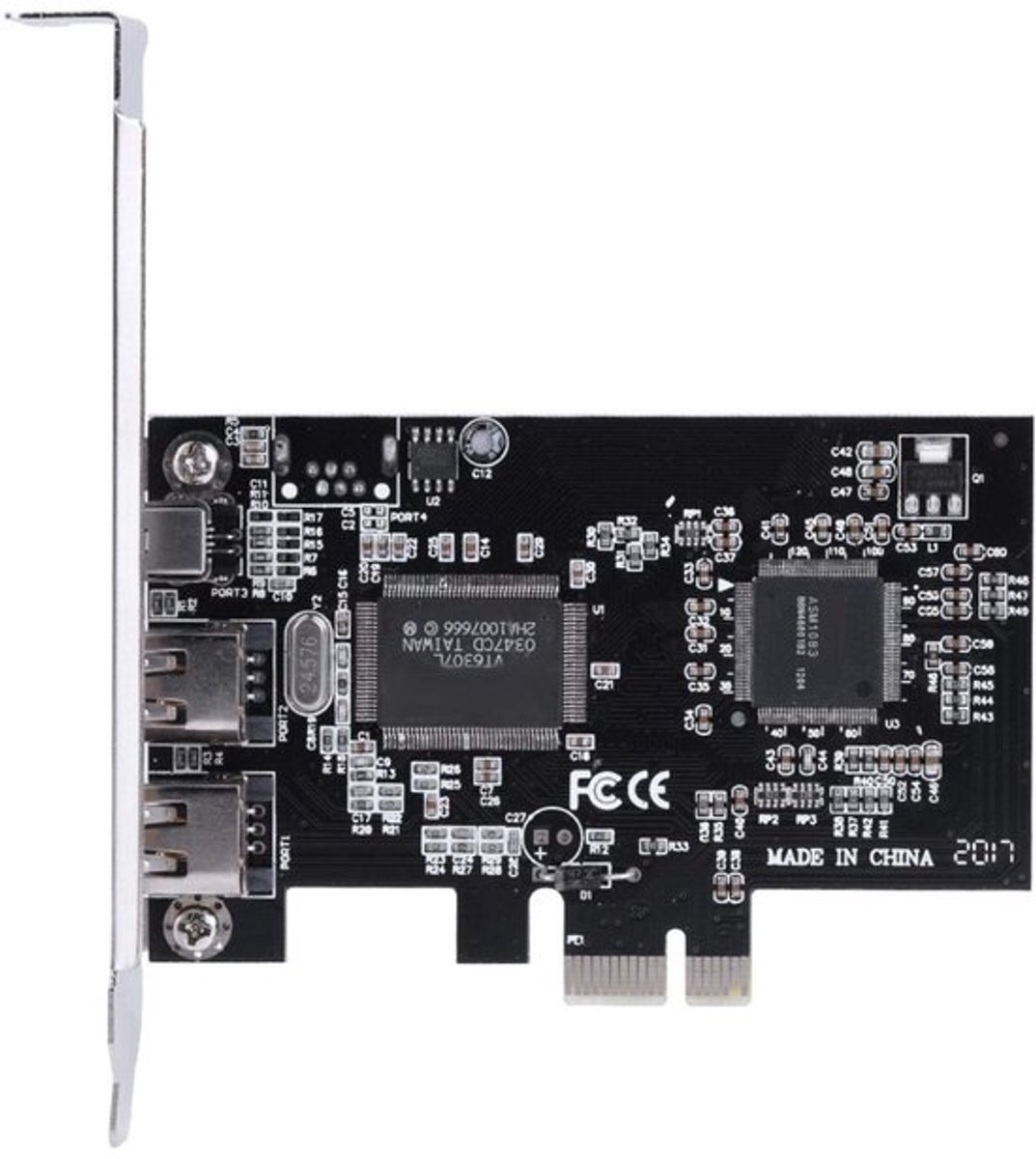 PCI Express 1394-controllerkaart met FireWire - Allecto