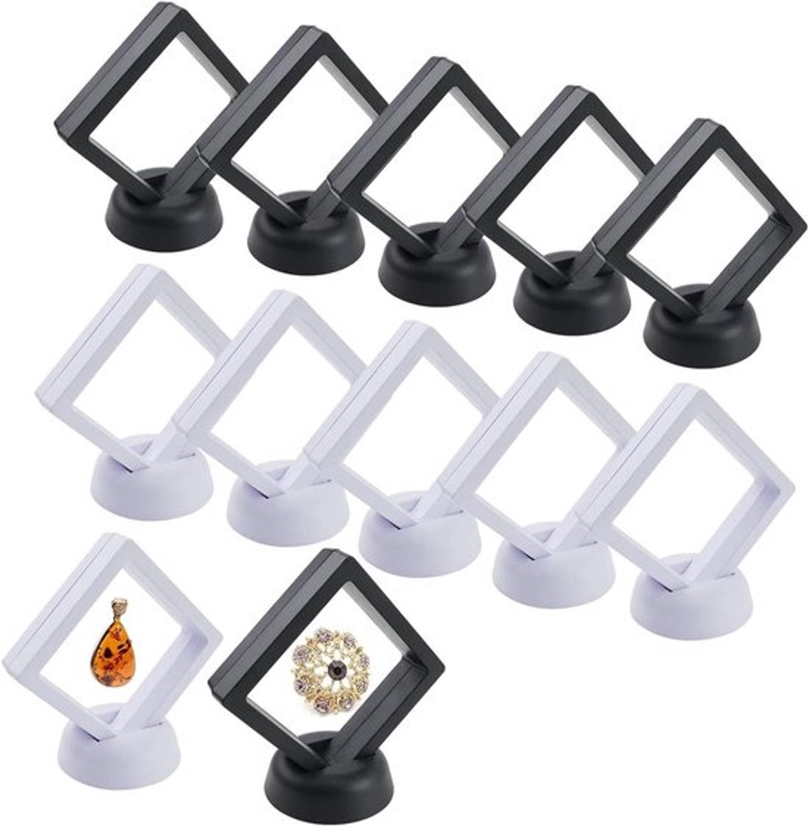 Zwevende muntenframe met sokkel - 3D Inovra Plus
