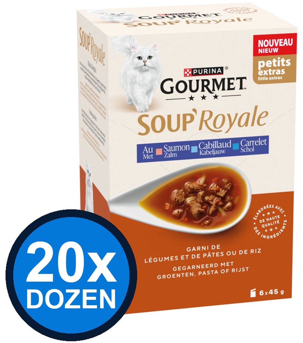 Gourmet Gourmet - Soup Royale Zalm - Kattenvoer Natvoer - doos 6x45g