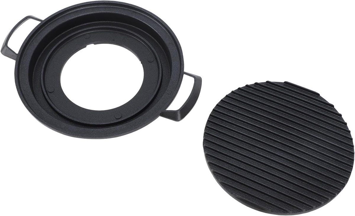 Mini Hibachi Grill Japanse BBQ Tafel Koken Gelijkmatige Hitte 23 x 22 cm Zwart