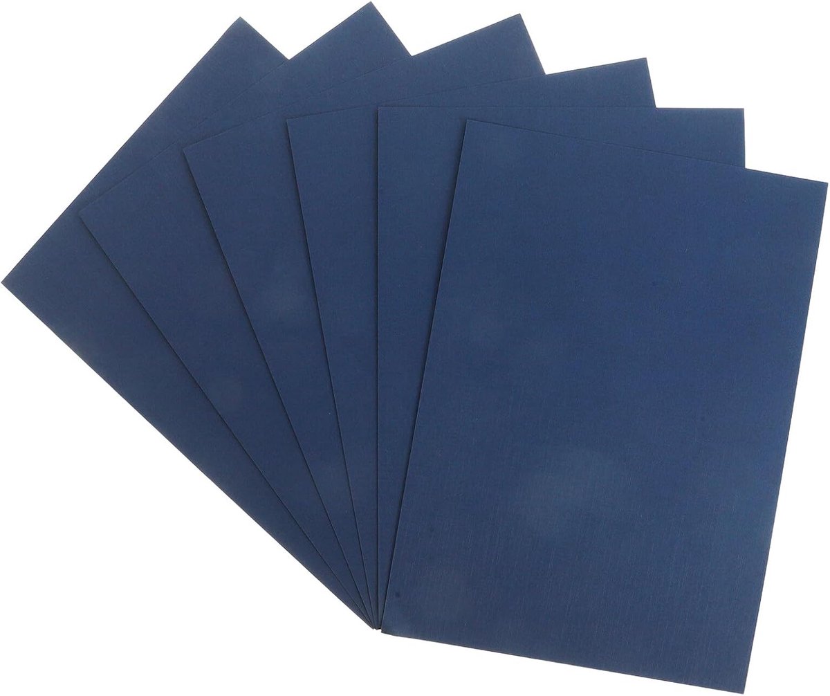 Boekbindmateriaal - Kartonnen Omslagen - DIY Projecten - Dubbelzijdig Zandstructuur - 10 Vellen - Donkerblauw