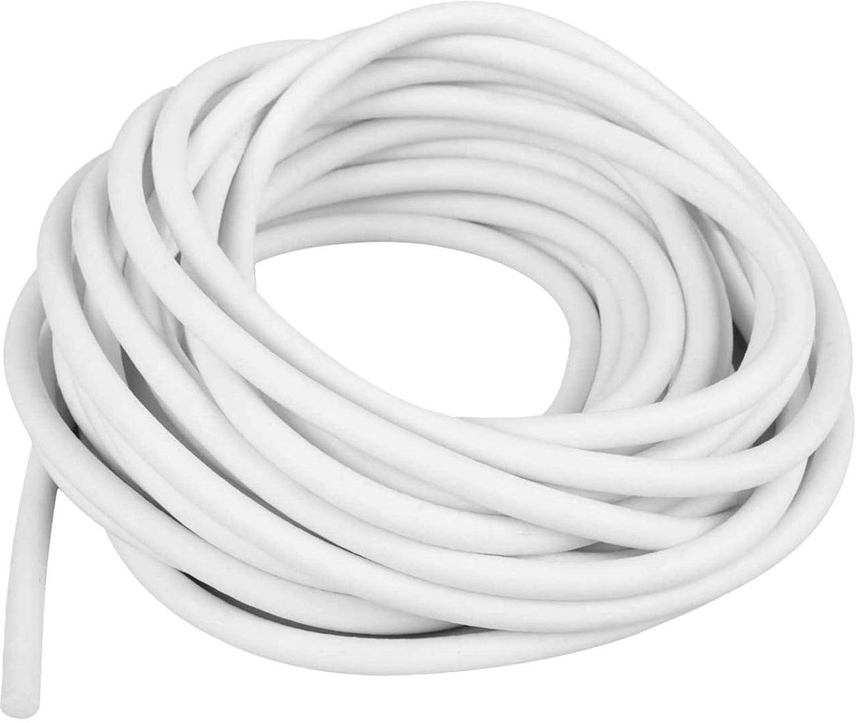 SnelShoppen - Silicone Afdichtstrip 5 m Rond Profiel Schuim voor Deuren, Ramen, Muren (7 mm) Temperatuurbestendig en Oxidatiebestendig