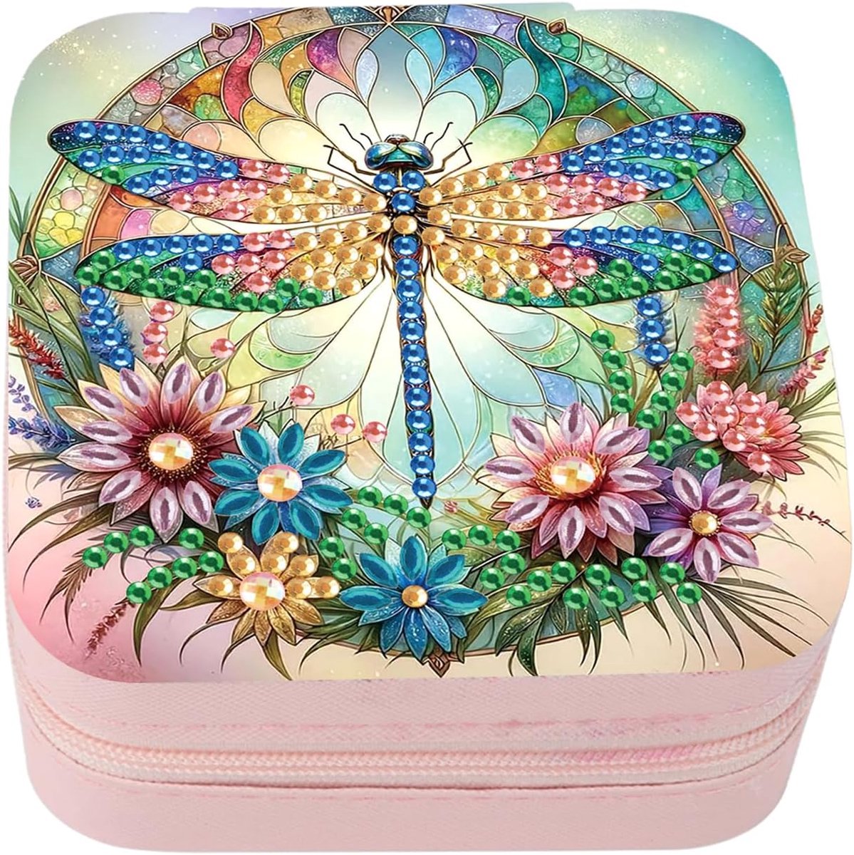 SnelShoppen - Kleine Sieradenbox voor Vrouwen - Handgemaakte Mini Juwelen Organizer - Reis Sieradenopbergdoos - Voor Oorbellen, Kettingen, Vleermuis D