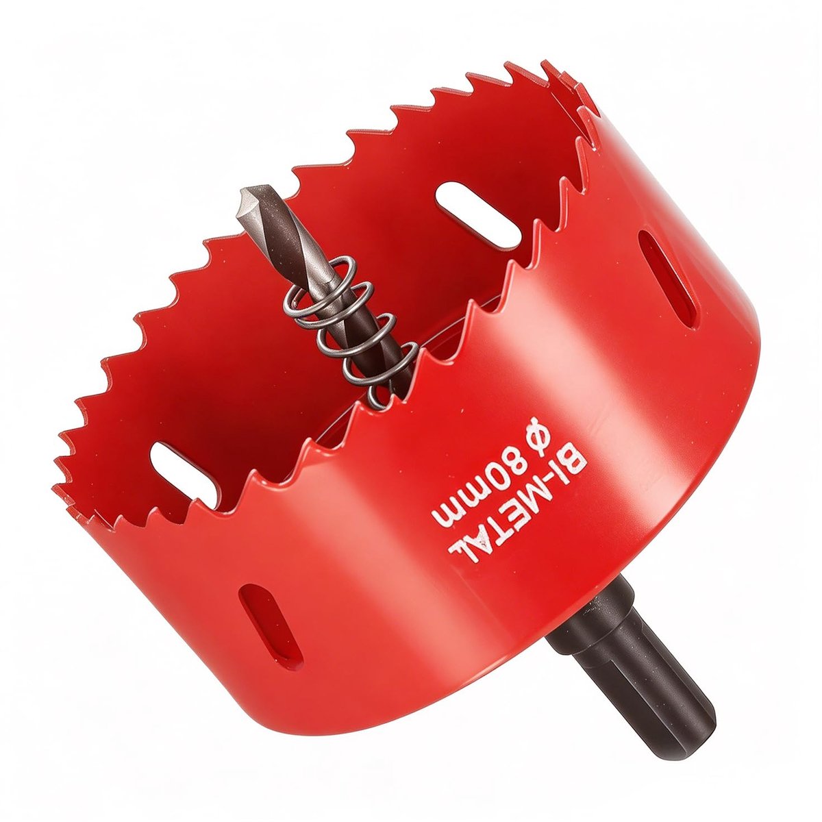 1 x 80 mm hole saw - Bimetal, precise drilling, HSS M42, robust and durable for wood, plastic, plasterboard and metal. - ShopVlot
